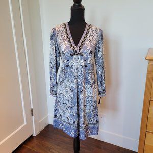 Hale Bob V Neck beaded neck dress - New With Tags - size small